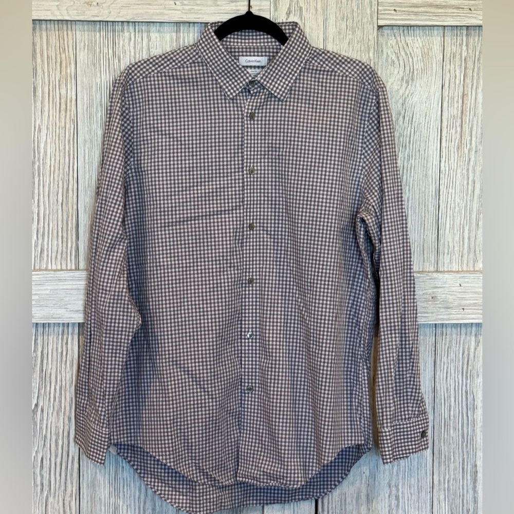 Calvin Klein slim fit performance non iron sz 16 32/33 GUC